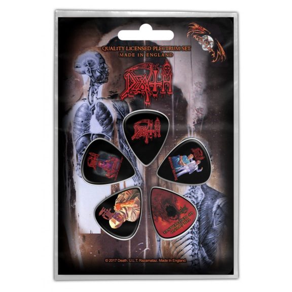 DEATH - Albums (5 db pengető, 1 mm vastag) DEATH - Albums (5 db pengető, 1 mm vastag)