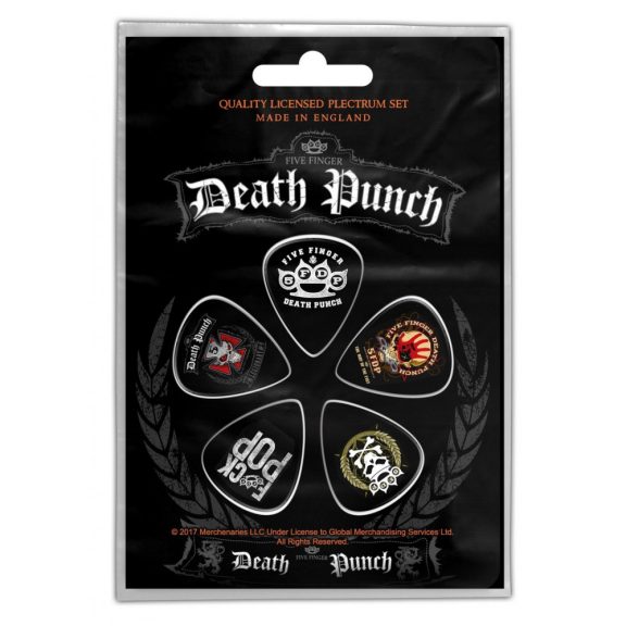 FIVE FINGER DEATH PUNCH - 5FDP (5 db pengető, 1 mm vastag) FIVE FINGER DEATH PUNCH - 5FDP (5 db pengető, 1 mm vastag)