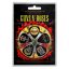 GUNS N' ROSES - Bullet Logo (5 db pengető, 1 mm vastag)