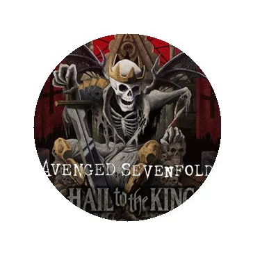 AVENGED SEVENFOLD: Hail To The King (nagy jelvény, 3,7 cm)