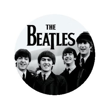 BEATLES: 1964 B/W (nagy jelvény, 3,7 cm)