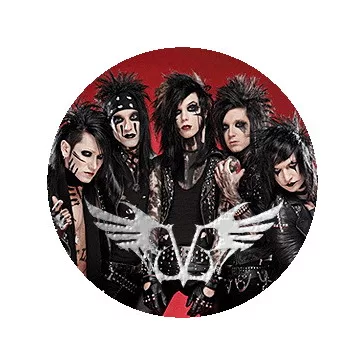 BLACK VEIL BRIDES: Band Winged Logo (nagy jelvény, 3,7 cm)