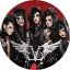 BLACK VEIL BRIDES: Band Winged Logo (nagy jelvény, 3,7 cm)