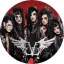 BLACK VEIL BRIDES: Band Winged Logo (nagy jelvény, 3,7 cm)