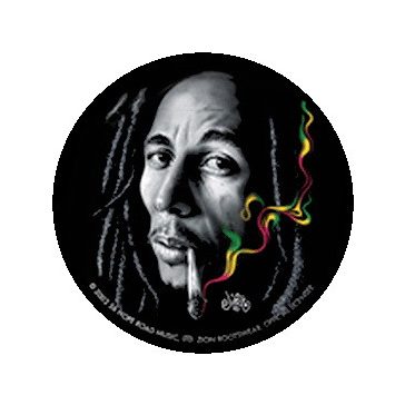 BOB MARLEY: Smoke (nagy jelvény, 3,7 cm)