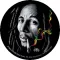 BOB MARLEY: Smoke (nagy jelvény, 3,7 cm)