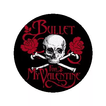 BULLET FOR MY VALENTINE: Skull Logo (nagy jelvény, 3,7 cm)