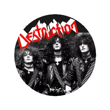 DESTRUCTION: Band (nagy jelvény, 3,7 cm)