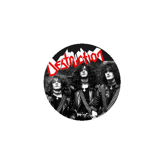 DESTRUCTION: Band (nagy jelvény, 3,7 cm) DESTRUCTION: Band (nagy jelvény, 3,7 cm)