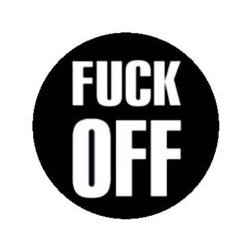 FUCK OFF (nagy jelvény, 3,7 cm)