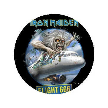 IRON MAIDEN: Flight 666 (nagy jelvény, 3,7 cm)