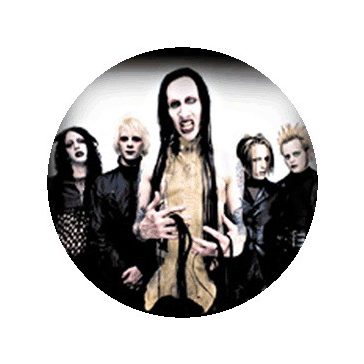 MARILYN MANSON: Group (nagy jelvény, 3,7 cm)