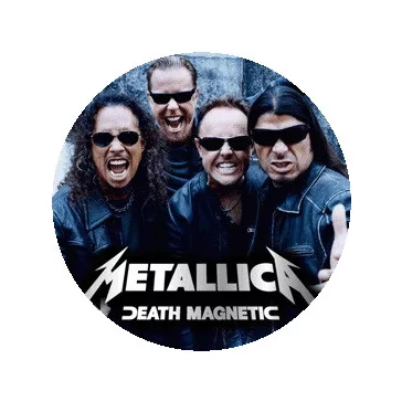 METALLICA: Band Magnetic (nagy jelvény, 3,7 cm)