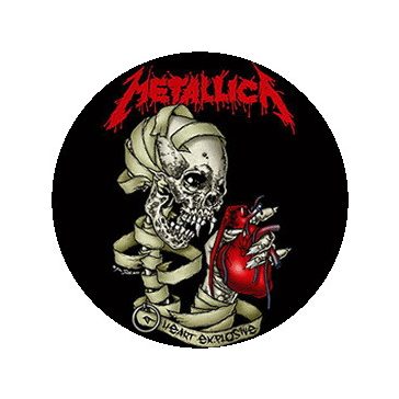 METALLICA: Heart (nagy jelvény, 3,7 cm)