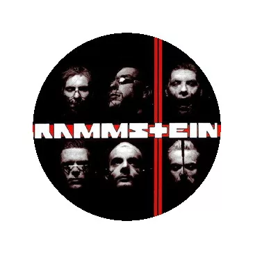 RAMMSTEIN: Du hast (nagy jelvény, 3,7 cm)