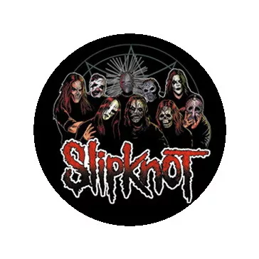 SLIPKNOT: Group (nagy jelvény, 3,7 cm)