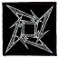 METALLICA: Ninja Logo (9,5 cm x 9,5 cm) (felvarró)
