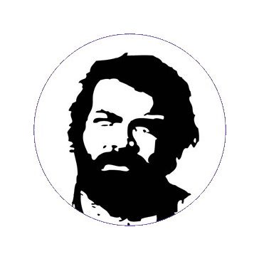 BUD SPENCER (nagy jelvény, 3,7 cm)