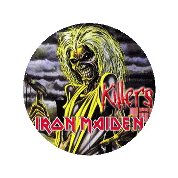 IRON MAIDEN: Killers (nagy jelvény, 3,7 cm)