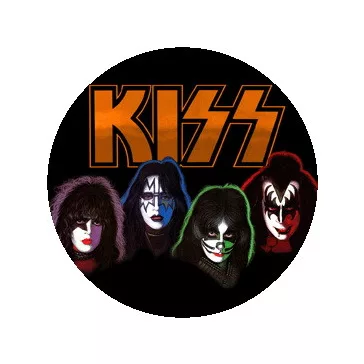 KISS: Solos (nagy jelvény, 3,7 cm)