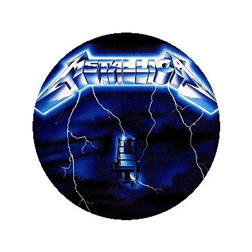 METALLICA: Ride The Lightning (nagy jelvény, 3,7 cm)