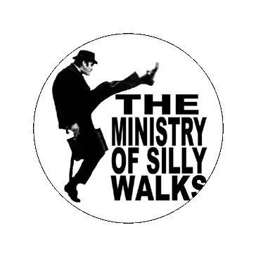 MONTY PYTHON: Silly Walks (nagy jelvény, 3,7 cm)