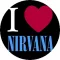 NIRVANA: I Love Nirvana (nagy jelvény, 3,7 cm)