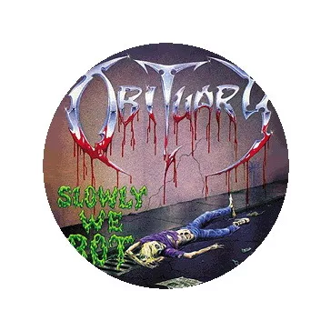 OBITUARY: Slowly We Rot (nagy jelvény, 3,7 cm)
