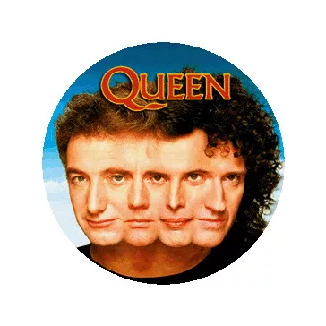 QUEEN: Faces (nagy jelvény, 3,7 cm)