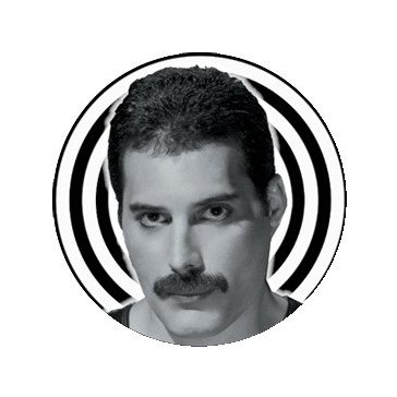 QUEEN: Freddie (nagy jelvény, 3,7 cm)