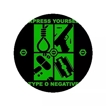 TYPE O NEGATIVE: Express Yourself (nagy jelvény, 3,7 cm)