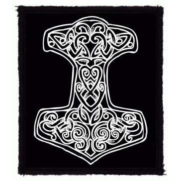 THOR HAMMER - 2. (7,5 cm x 9,5 cm) (felvarró)