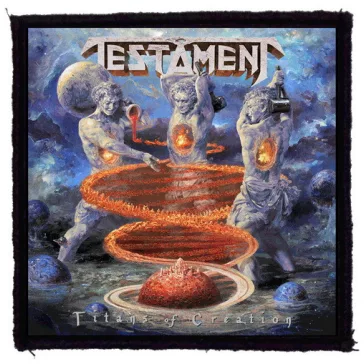 TESTAMENT: Titans Of Creation (9,5 cm x 9,5 cm) (felvarró)
