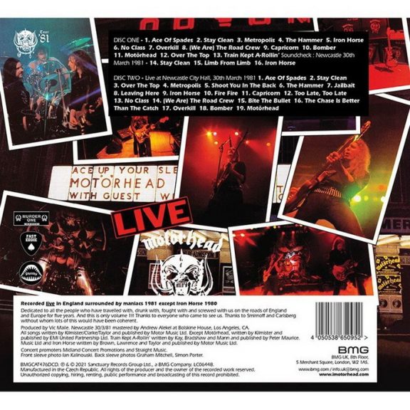 MOTORHEAD: No Sleep 'til Hammersmith - 40th Anniversary (2CD) MOTORHEAD: No Sleep 'til Hammersmith - 40th Anniversary (2CD)
