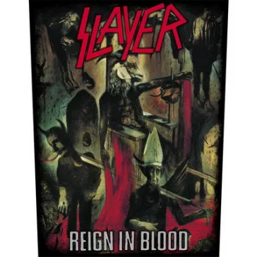 SLAYER: Reign In Blood (hátfelvarró / backpatch)