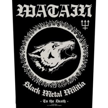 WATAIN: Black Metal Militia (hátfelvarró / backpatch)
