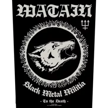 WATAIN: Black Metal Militia (hátfelvarró / backpatch)