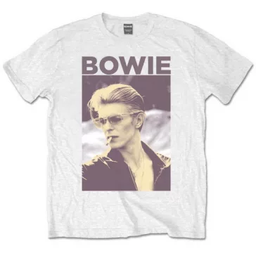 DAVID BOWIE: Smoking (white) (póló)