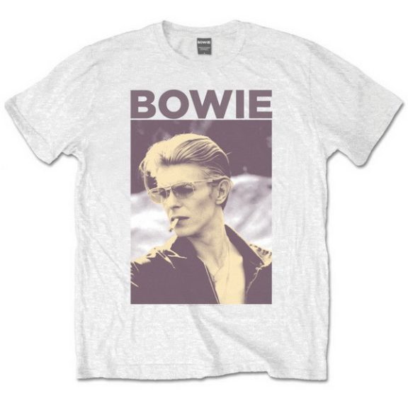 DAVID BOWIE: Smoking (white) (póló) DAVID BOWIE: Smoking (white) (póló)