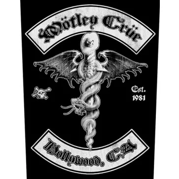 MÖTLEY CRÜE: Hollywood (hátfelvarró / backpatch)