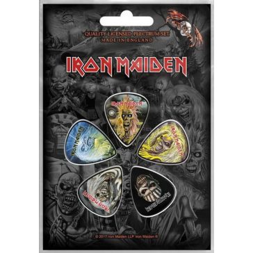 IRON MAIDEN: Eddie Faces (5 db pengető, 1 mm vastag)
