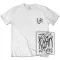 KORN: Scratched Type (white) (póló)