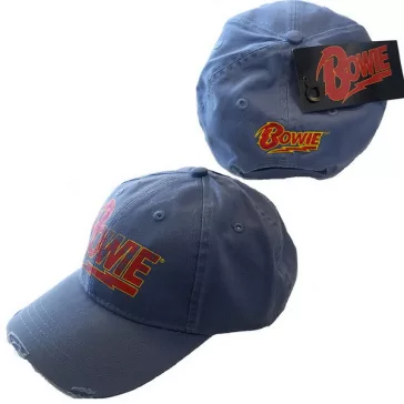 DAVID BOWIE: Flash Logo (blue) (baseball sapka)