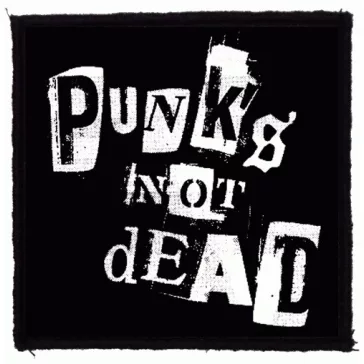 PUNKS NOT DEAD - b/w (9,5 cm x 9,5 cm)