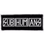 SUBHUMANS: Logo (12,5 cm x 4 cm)
