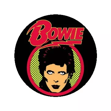 DAVID BOWIE: Bowie (nagy jelvény, 3,7 cm)