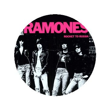 RAMONES: Rocket To Russia (nagy jelvény, 3,7 cm)