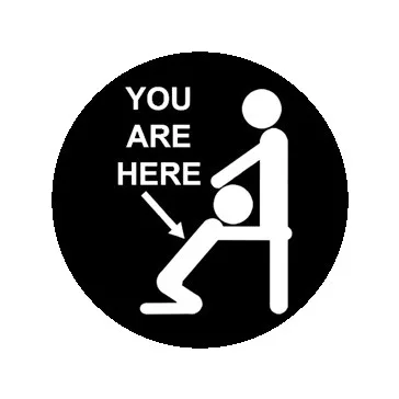 YOU ARE HERE (nagy jelvény, 3,7 cm)