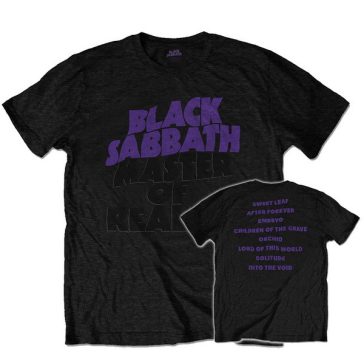 BLACK SABBATH: Master Of Reality Album (póló)