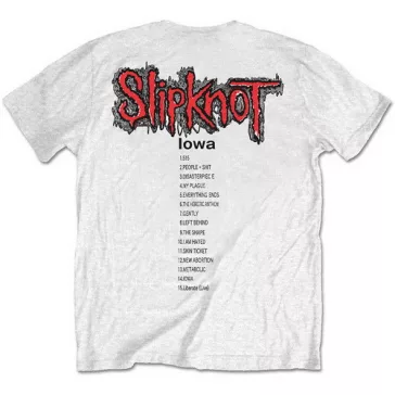 SLIPKNOT: Iowa Track List (póló)